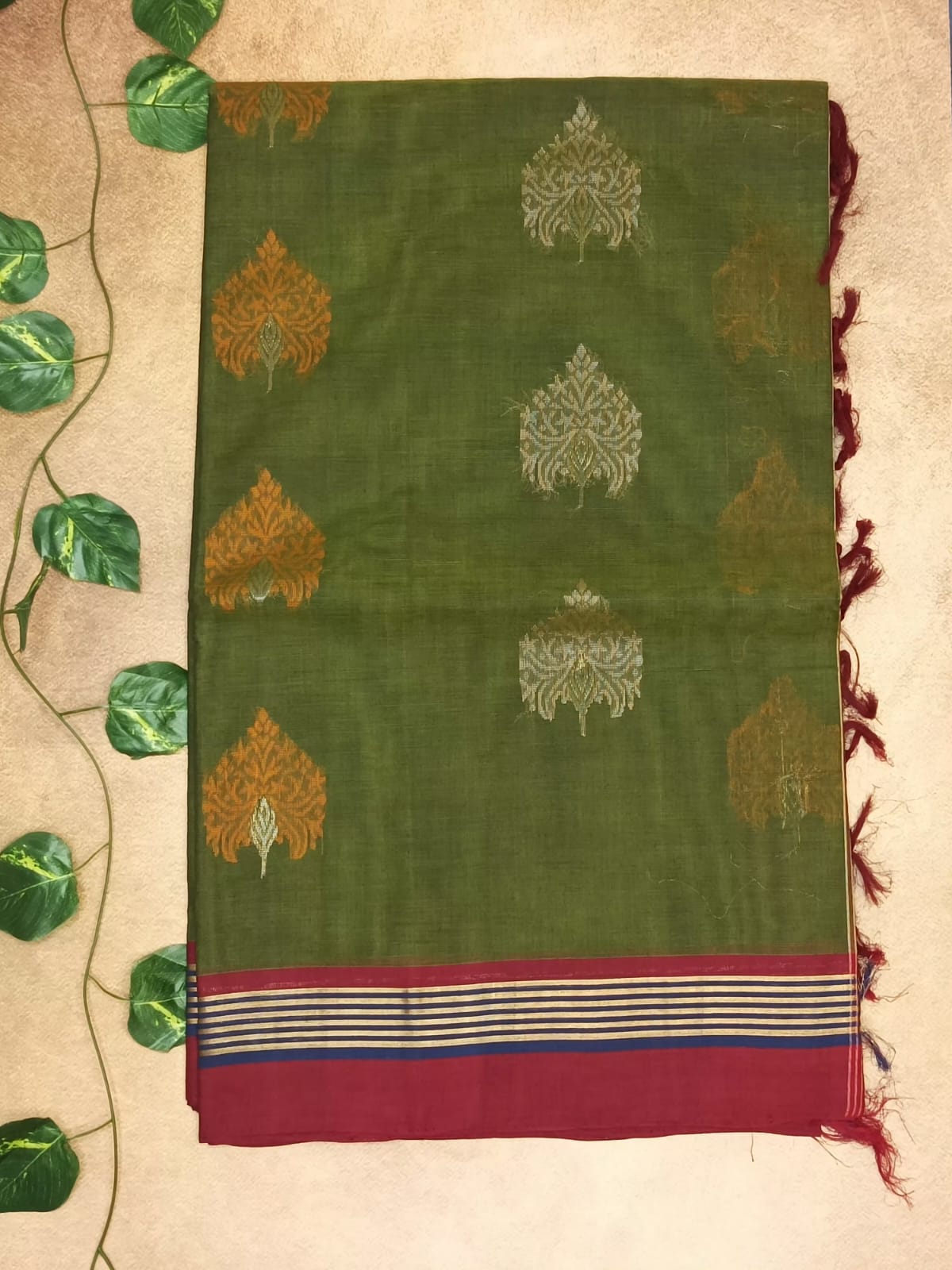 Pure Handloom Cotton 120/80 Saree