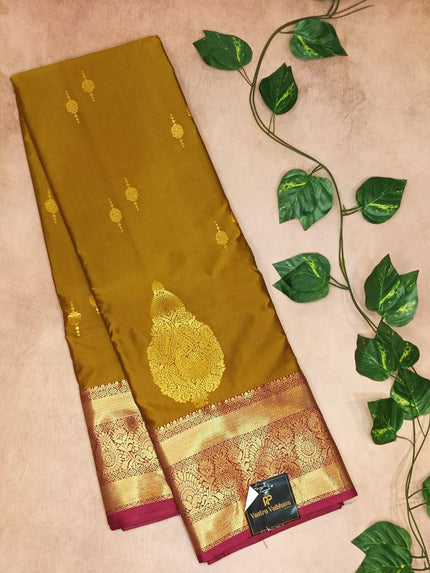 SEMI KANCHIPURAM SILK SAREE - PREMIUM QUALITY