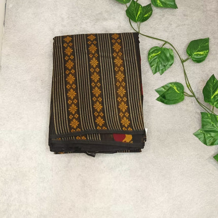 PURE  Black Cotton 80/80 SAREE