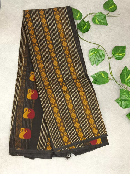 PURE  Black Cotton 80/80 SAREE