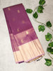 Semi Crepe Premium Quality Vintage Style Saree - Royal Purple