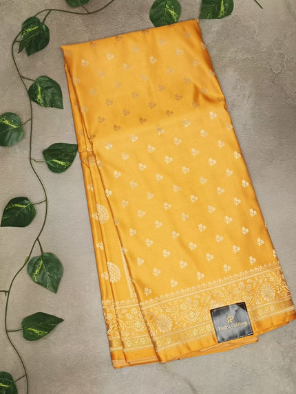 Elegant Self Jacquard Satin Saree