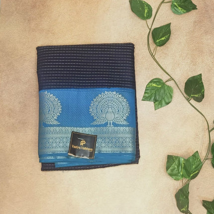 CANBERRY SILK -NAVY BLUE