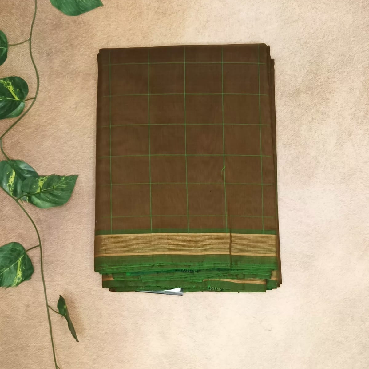 Pure Cotton Silk Checks Saree