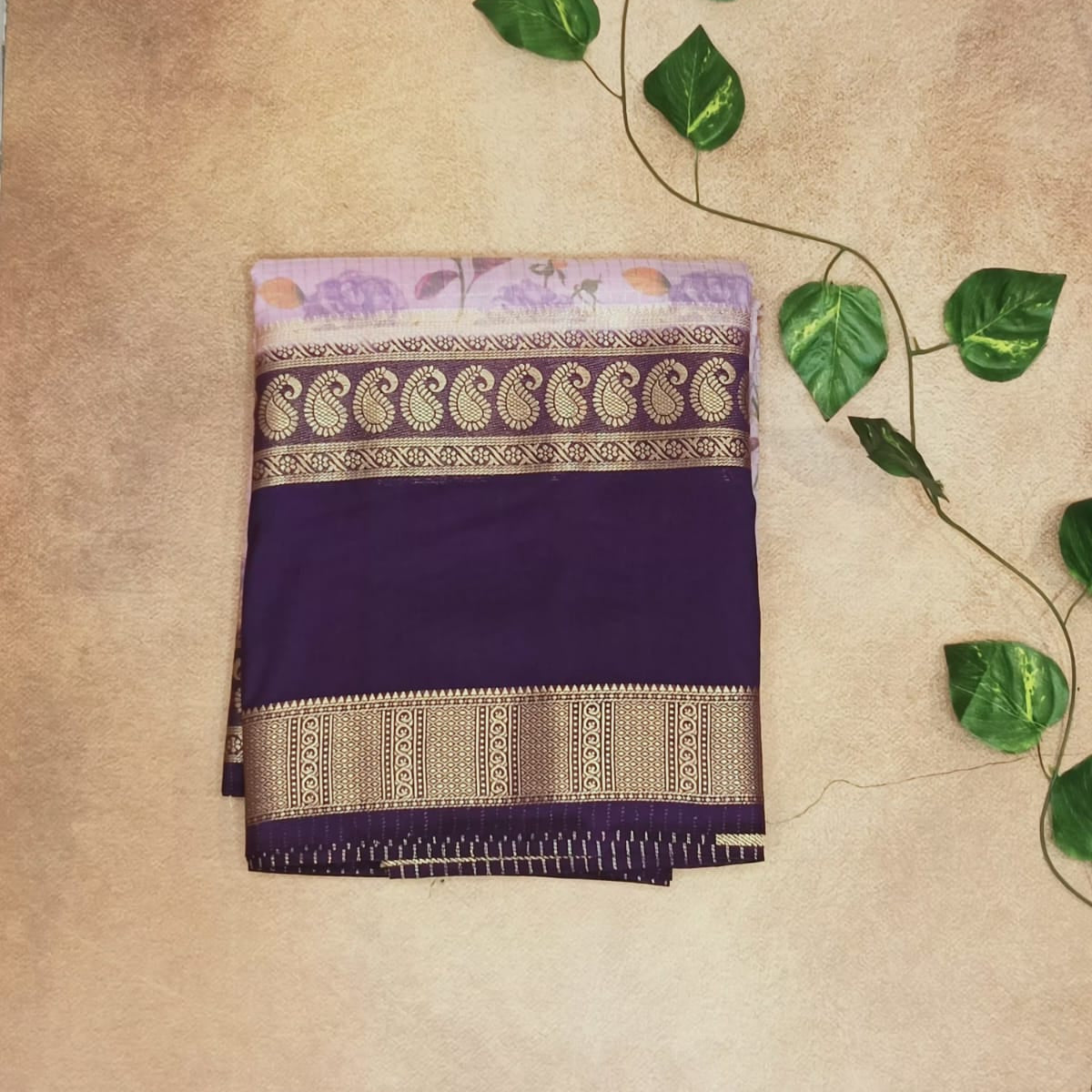 Semi Crepe Silk Saree – Premium Floral Digital Print