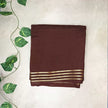 Premium Viscose GandaBerunda Saree - Chocolate Brown