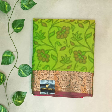 Semi Banarasi Mashroo Silk Saree