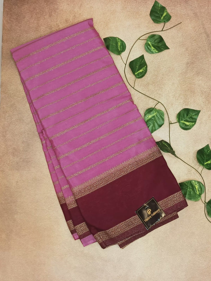 SEMI KHADDI GEORGETE SAREE