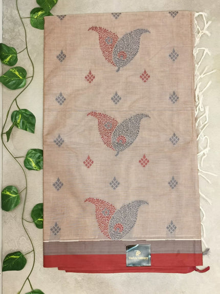Pure Cotton 2 Leaves Pattern Saree  80/80