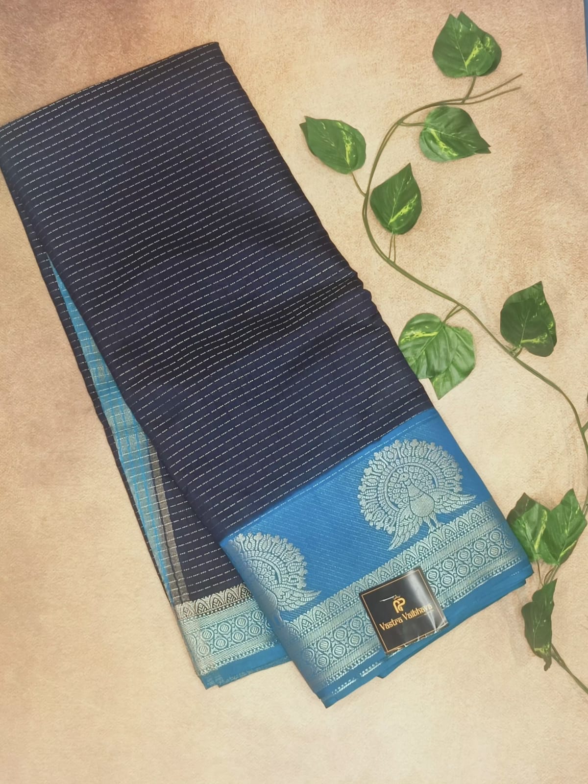 CANBERRY SILK -NAVY BLUE