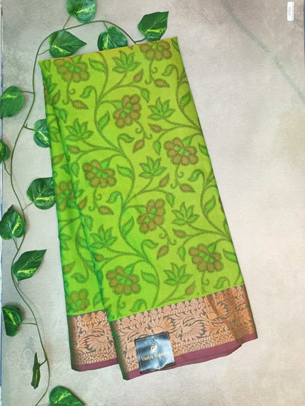 Semi Banarasi Mashroo Silk Saree