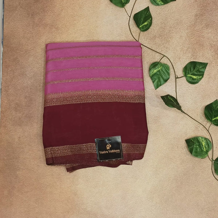 SEMI KHADDI GEORGETE SAREE