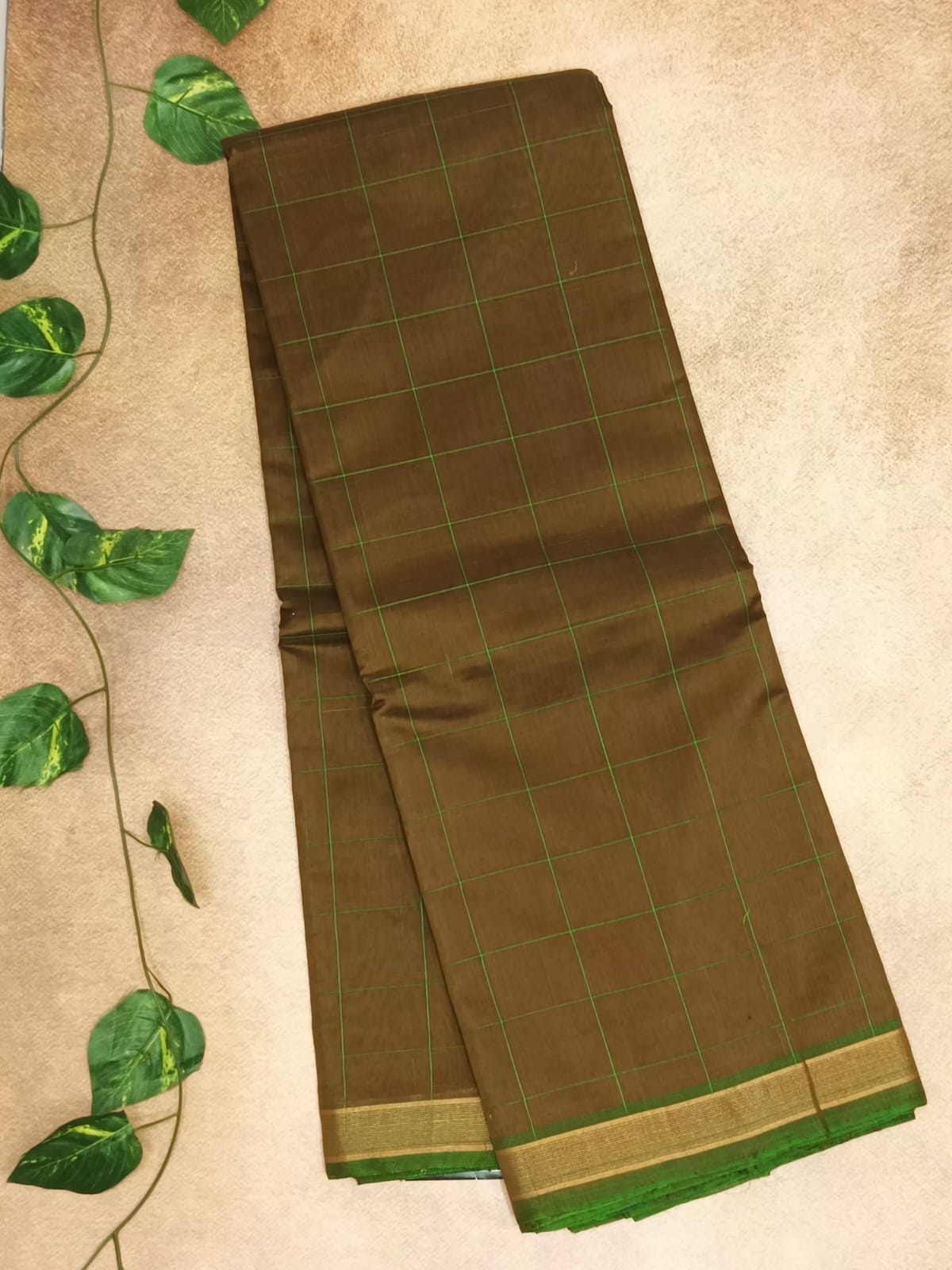Pure Cotton Silk Checks Saree