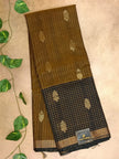 Elegant pure cotton  Silk Saree with Gold Motifs