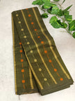 Pure Cotton 80/80 Counts Dot Pattern Saree