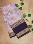 Semi Crepe Silk Saree – Premium Floral Digital Print