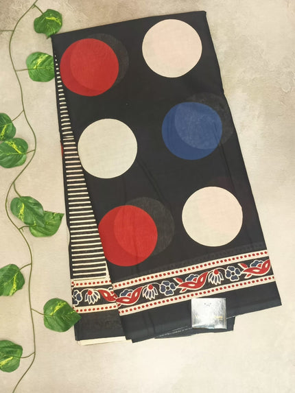 Semi Cotton Bagur Printed Saree