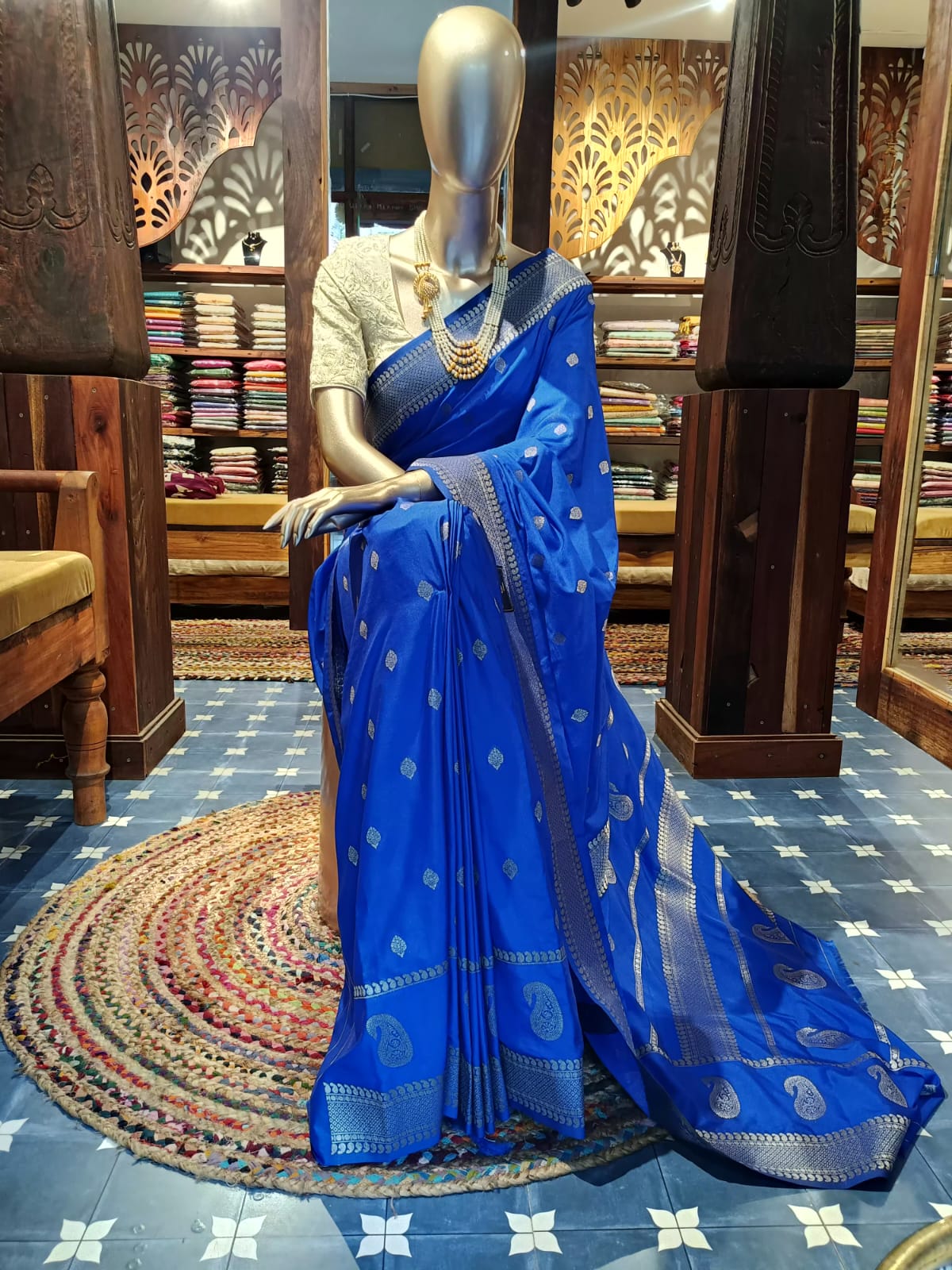 Semi Crepe Silk Saree – Premium Quality