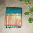 Semi Crepe Premium Quality Vintage Style Saree - TEAL BLUE