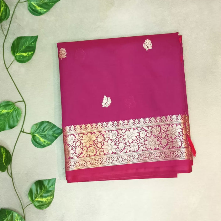 Semi Mashroo Silk Saree