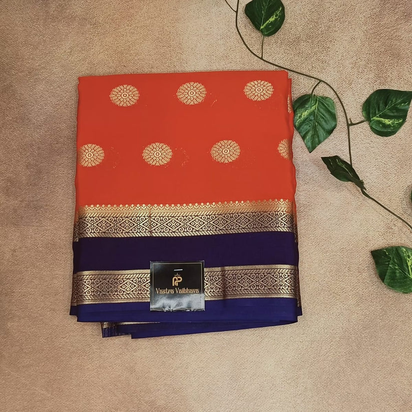 Semi Crepe Silk Saree – Big Butta Motifs