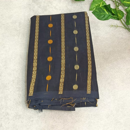Pure Cotton 80/80 Counts Dot Pattern Saree