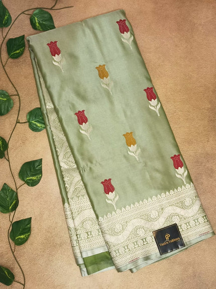 Banarasi Mashroo Saree