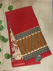 Semi Cotton Bagru Printed Saree