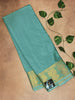 SEMI CREPE SILK SAREE - GANDABERUNDA BOARDER