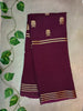 Premium Viscose GandaBerunda Saree- Royal Wine