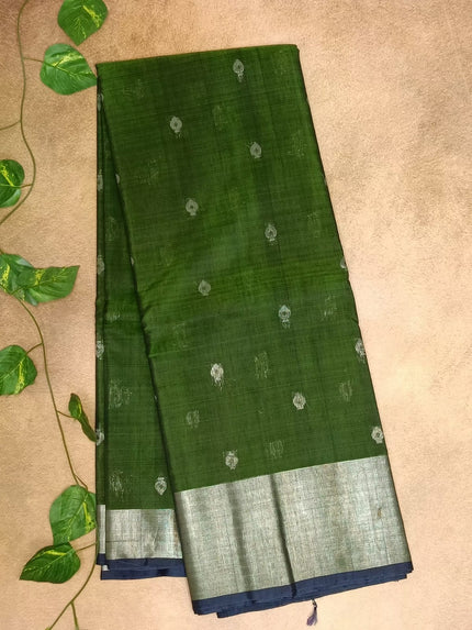 Elegant Pure Cotton Silk Saree with Butta Motifs
