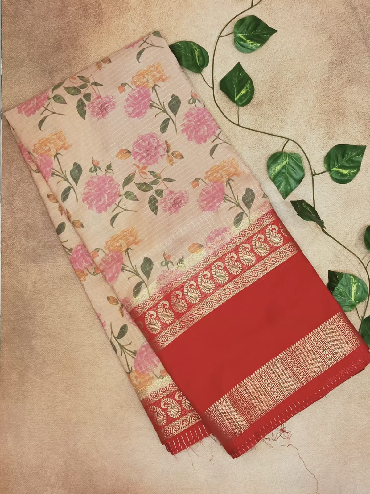 Semi Crepe Silk Saree – Premium Floral Collection