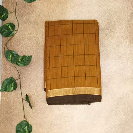 Pure Cotton Silk Checks Saree
