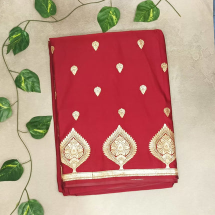 Mashroo Silk Saree - Maroon