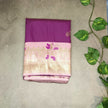 Semi Crepe Premium Quality Vintage Style Saree - ROYAL PURLE