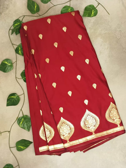 Mashroo Silk Saree - Maroon
