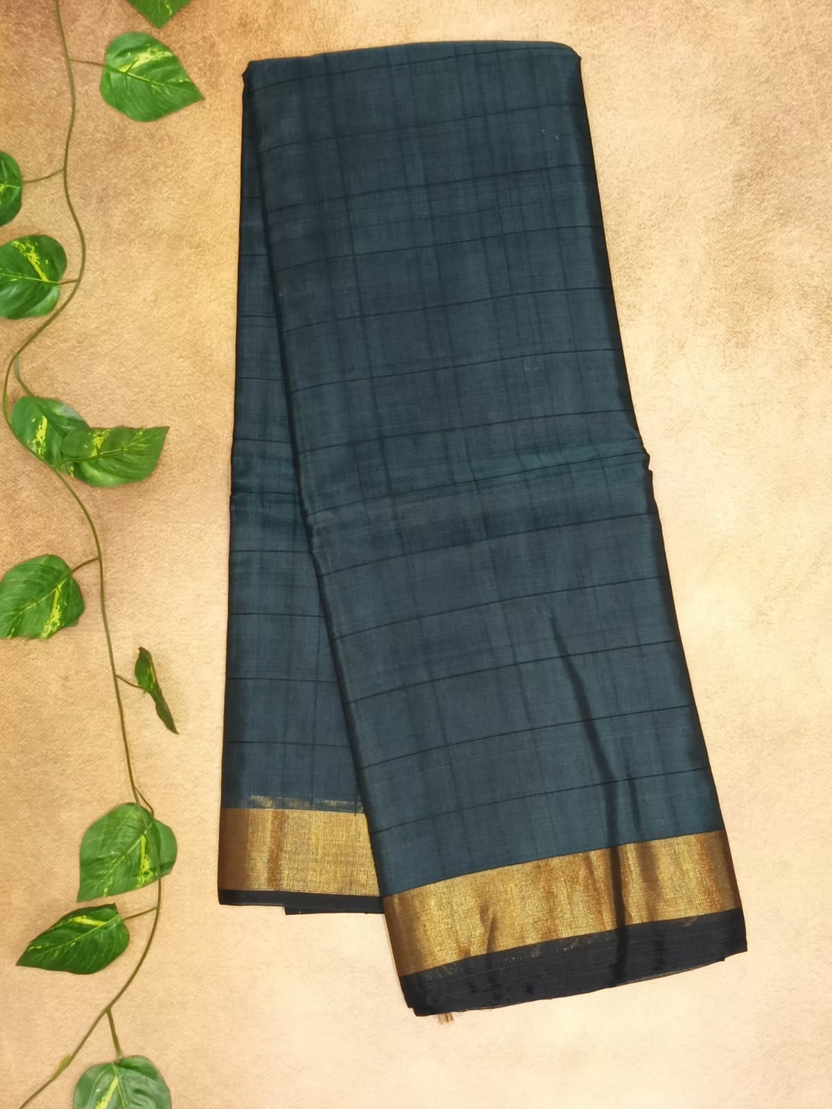 Handloom Pure Cotton Saree – Rich Border