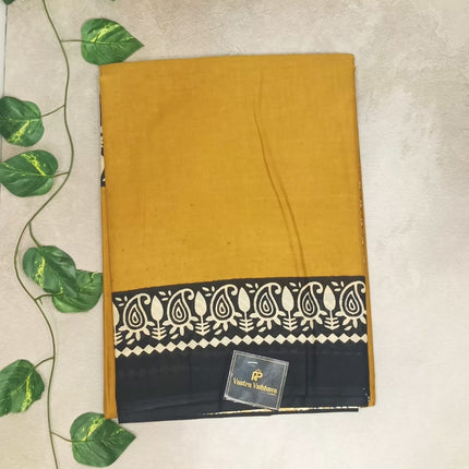 Semi Cotton Bagur Printed Saree