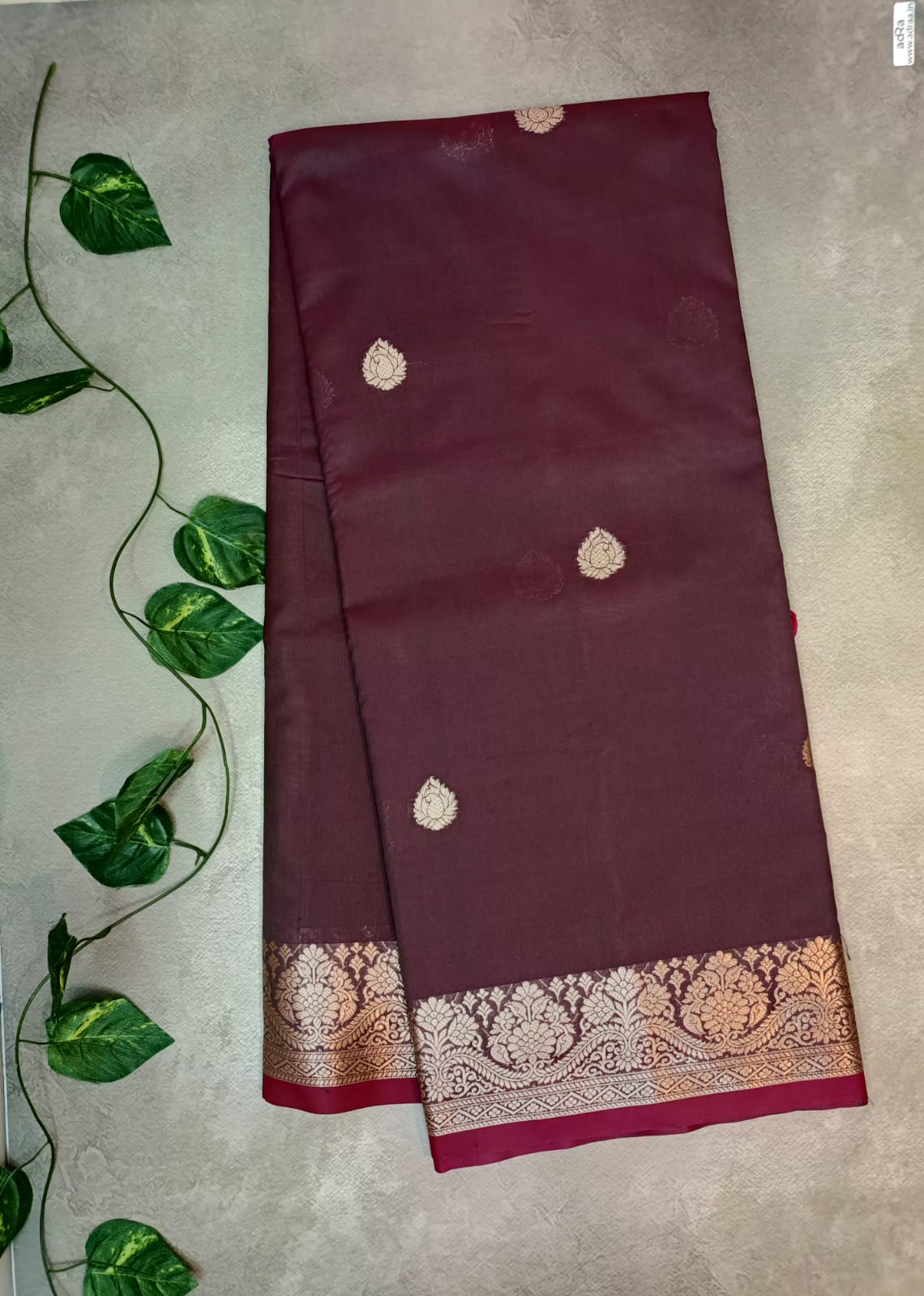 Semi Mashroo Silk Saree