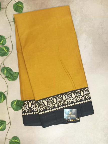 Semi Cotton Bagur Printed Saree