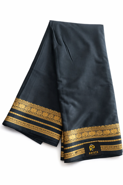 Semi Crepe Silk Black