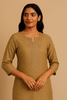 AVAASA CREAM  KURTA