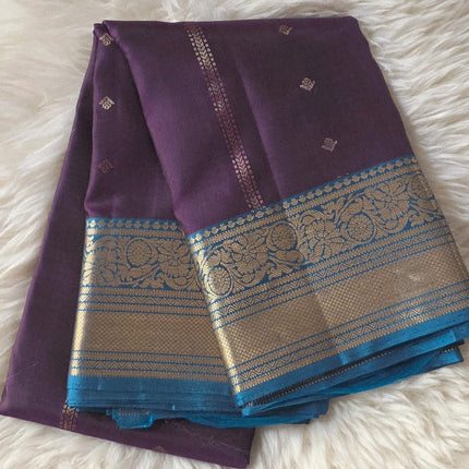 Pure Kanchipuram Silk Saree -ROYAL PURPLE