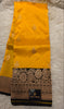 Pure Banarasi Silk Saree - Yellow & Black
