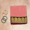 Pure Mysore Crepe Silk Saree Plain Mango Boarder
