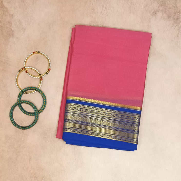 Pure Mysore Crepe Silk Saree Piping Boarder