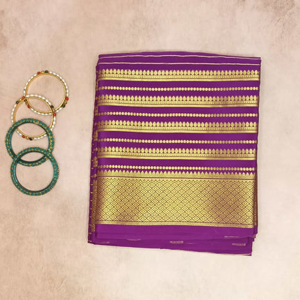Pure Crepe Mysore Silk Saree Checks