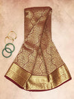 Pure Crepe Mysore Silk Brocade Saree