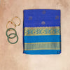 Pure Crepe Mysore Silk Saree - Checks Butta