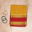Pure Crepe Mysore Silk Saree - Checks Butta